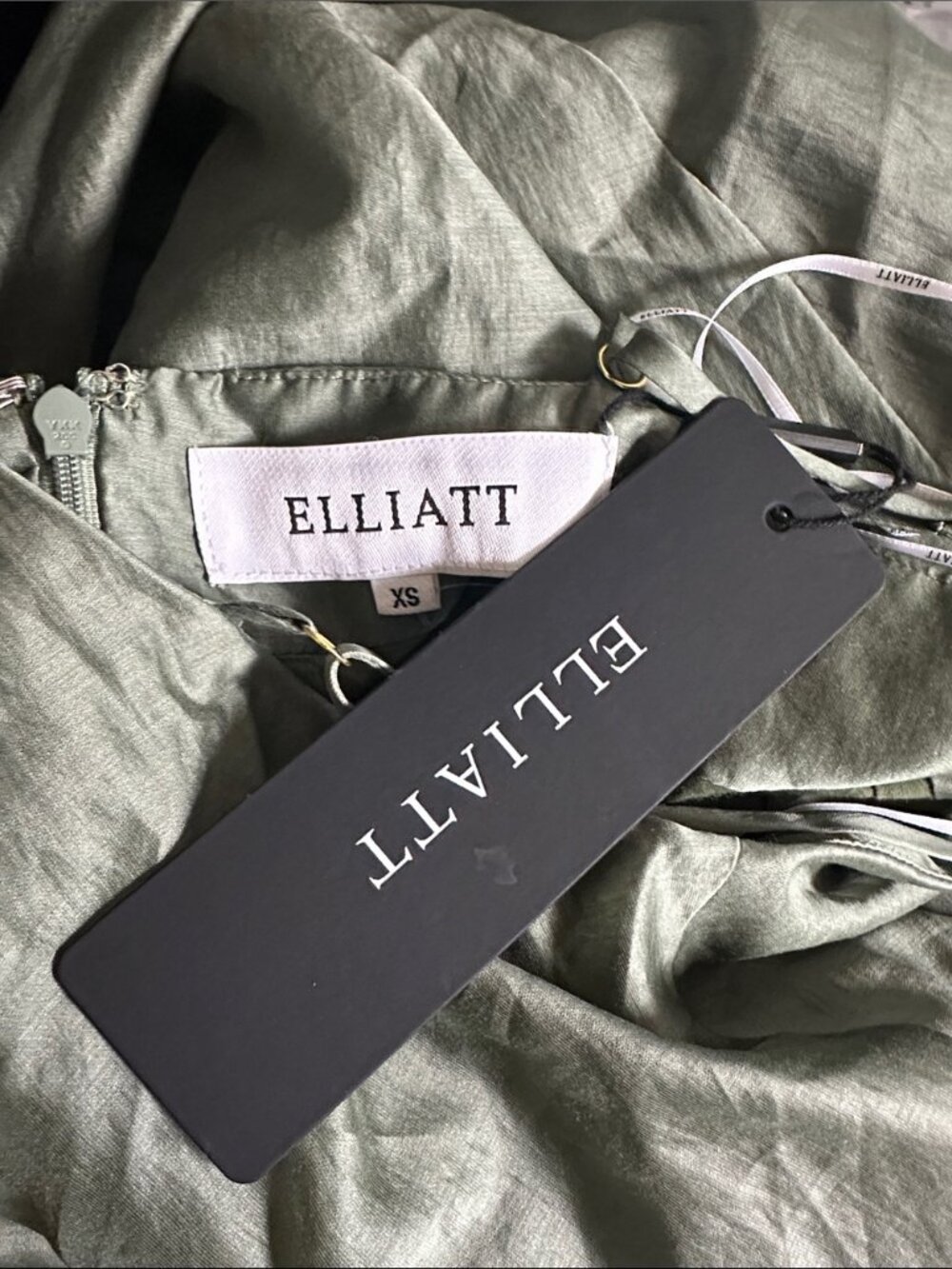 New Elliatt x Revolve Noemi Tilly tiered voile square neck flowy gown maxi dress - Picture 12 of 12